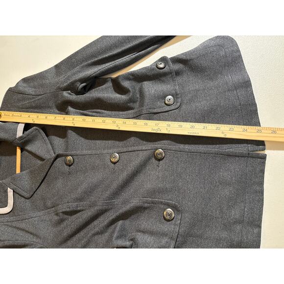 Cabi Women's Size Small Charcoal Gray Ponte Knit Classic Academy Blazer Jacket - Picture 6 of 11